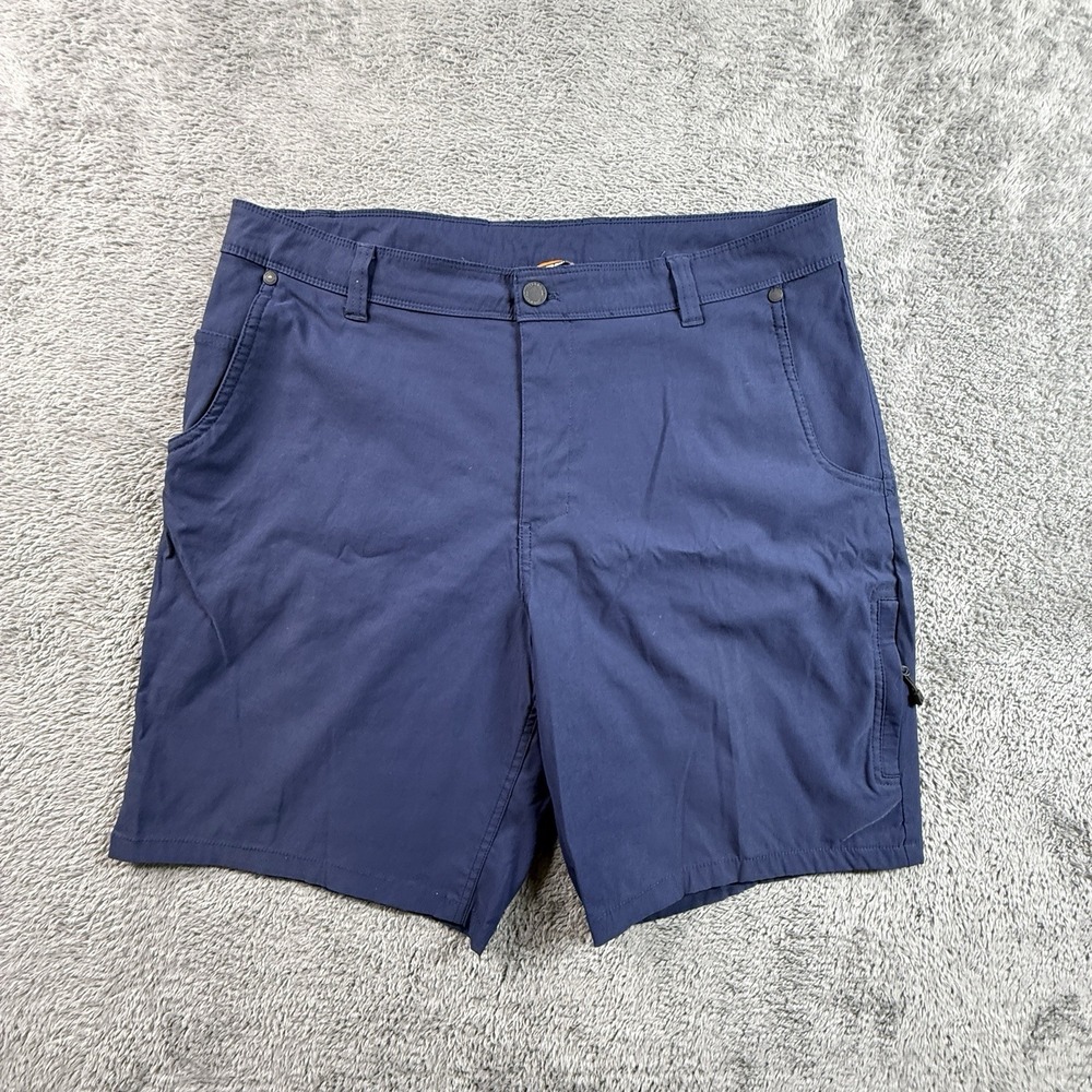 Merrell Men's Trail Short Blue Tech Size 36 Outdoor Hiking Nylon Stretch